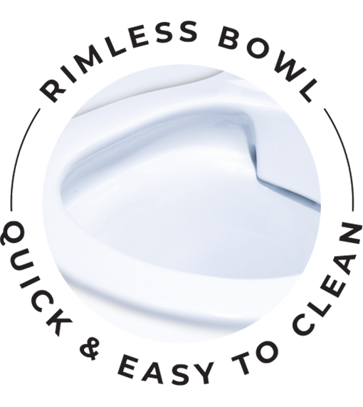 Cleanflush Rimless bowl